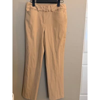 Ann Taylor Khaki Dress Pants Women’s Size 4 Straight Leg Office Slacks
