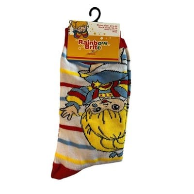 NEW Rainbow Brite Novelty Socks