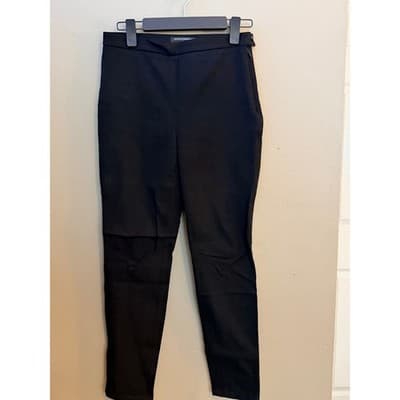 Banana Republic Women's Mid Rise Skinny Fit Ankle Tapered Pants Black Small EUC
