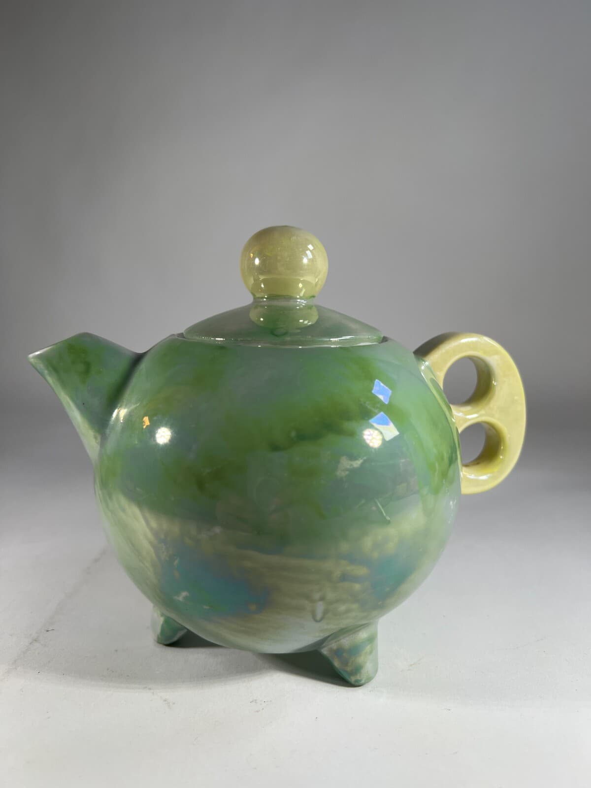Luster Japan Fine China Tea Pot National Silver Vintage Glassware Japanese R8361