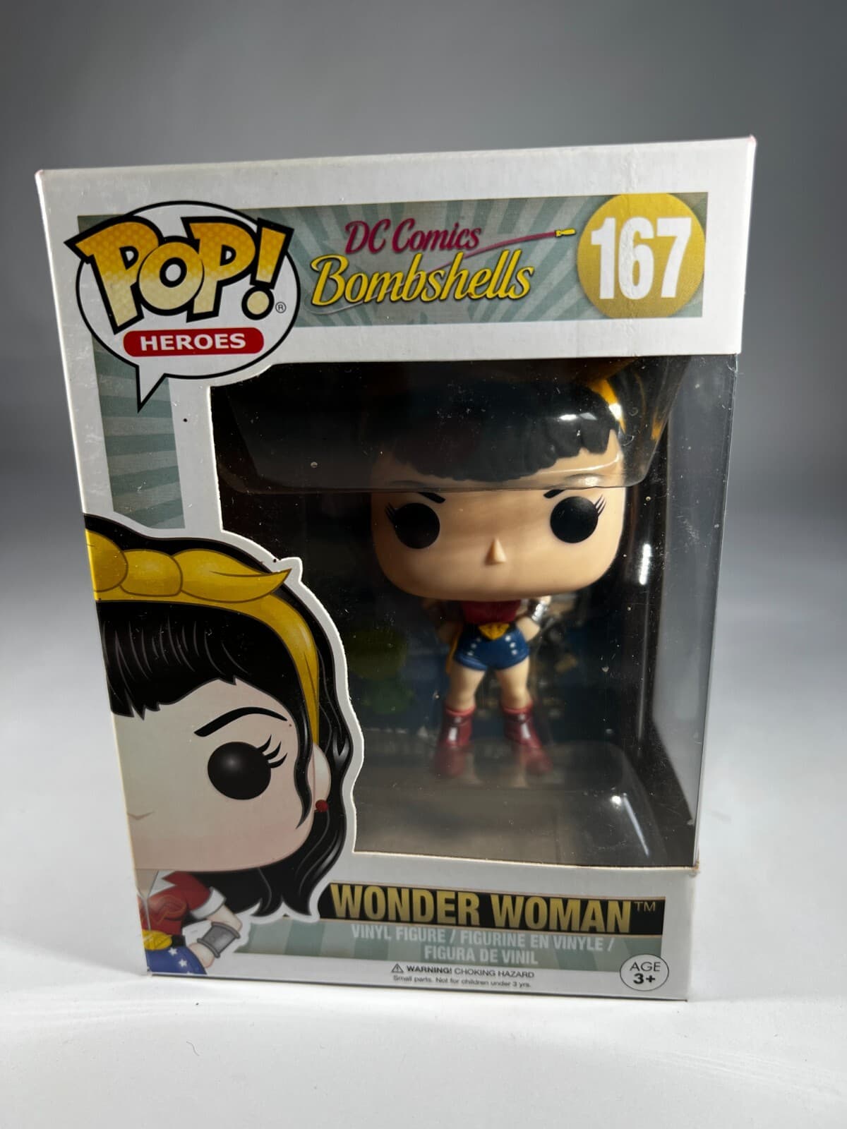 Funko Pop Heroes DC Comics Bombshells 167 Wonder Woman In Box