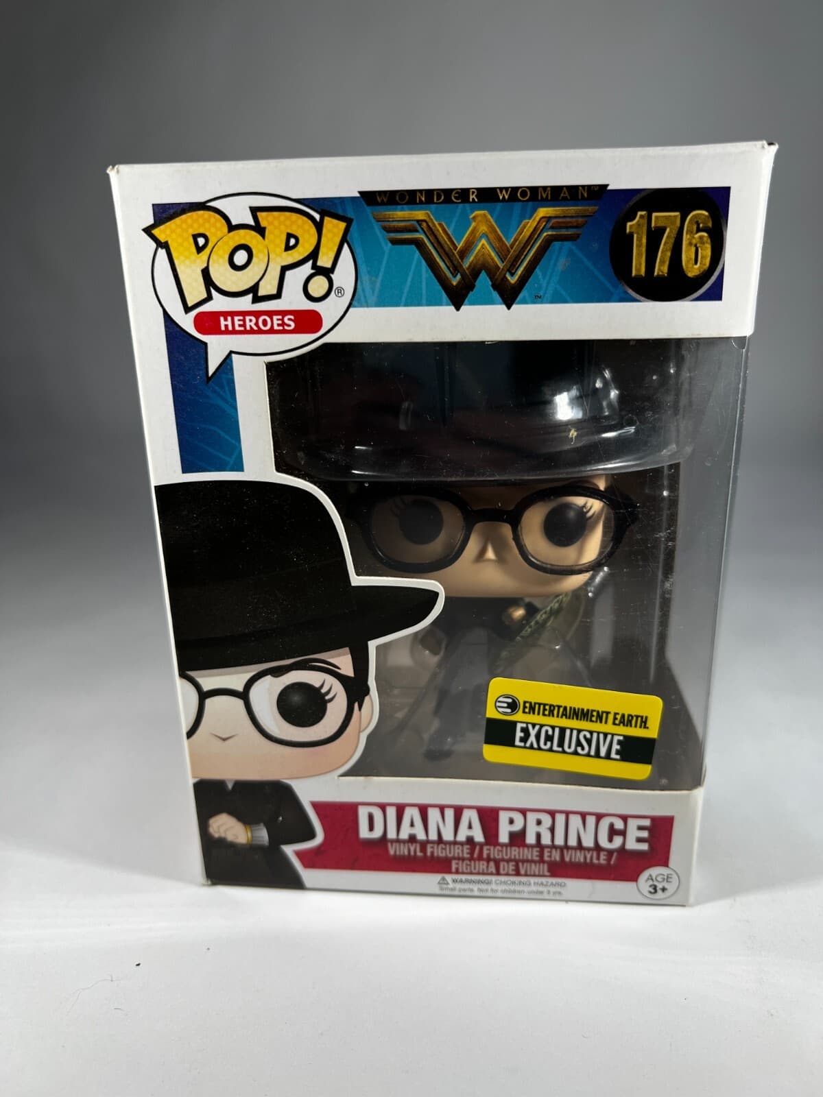 Funko POP Wonder Woman Diana Prince 176 Entertainment Earth Exclusive In Box