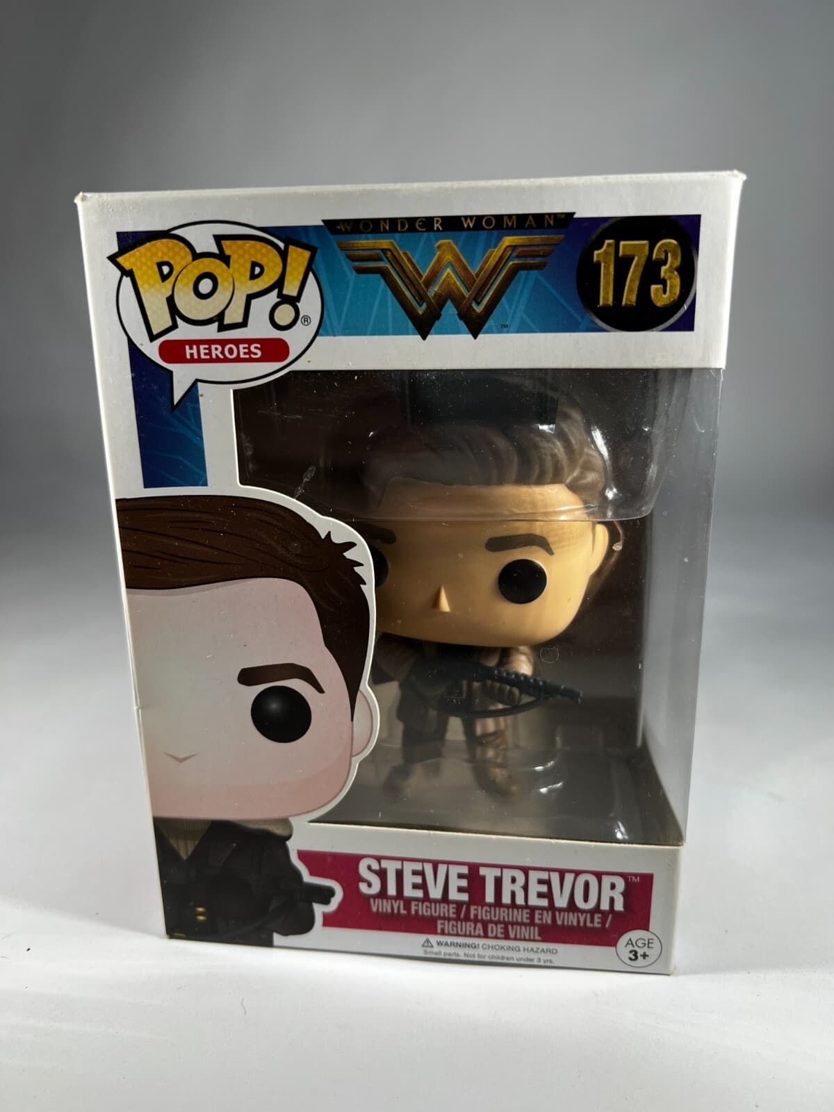 Funko Pop! DC Heroes Wonder Woman #173 Steve Trevor Vinyl Figure Toy In Box