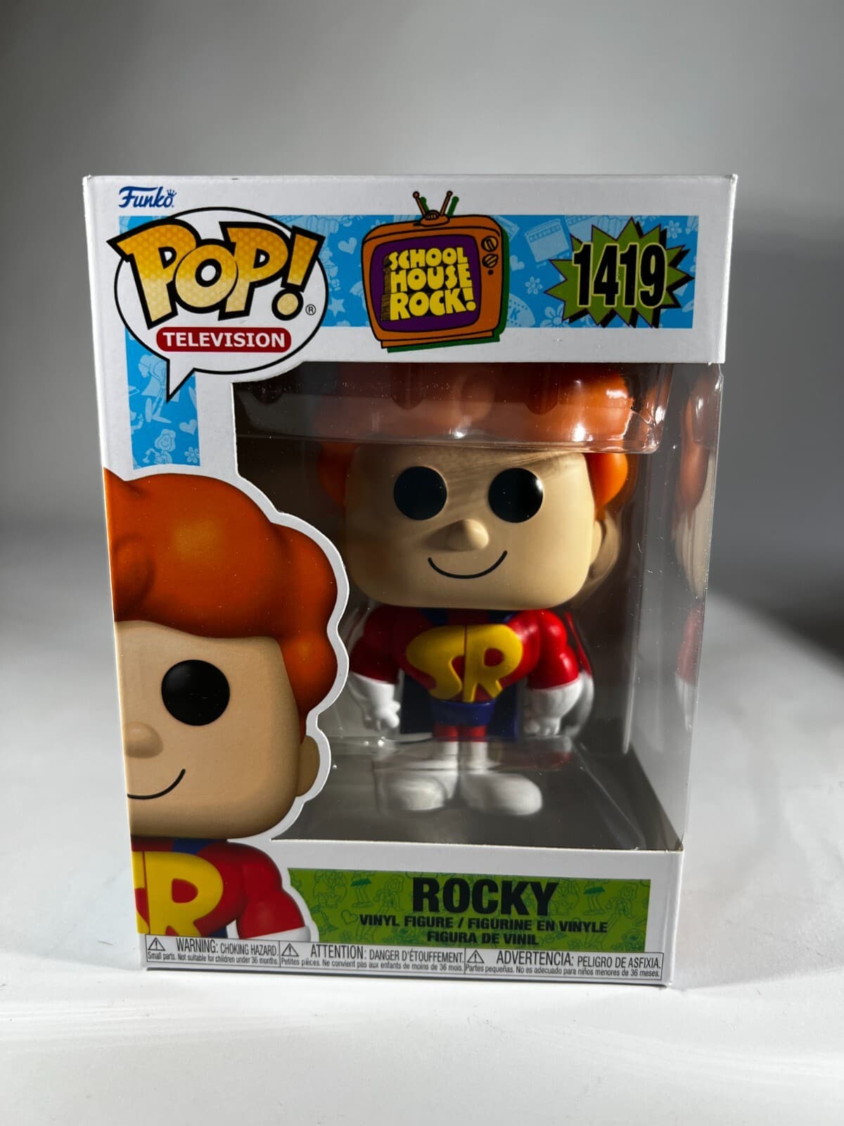 NEW Funko Pop Schoolhouse Rock Rocky 1419 TV Original Final Customer Box Variant