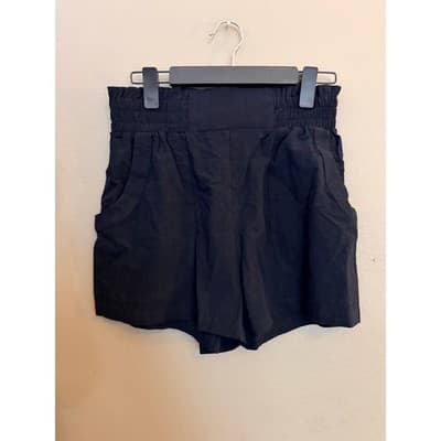 Women’s Black Running Shorts Elastic Waist Pockets Lightweight Medium EUC