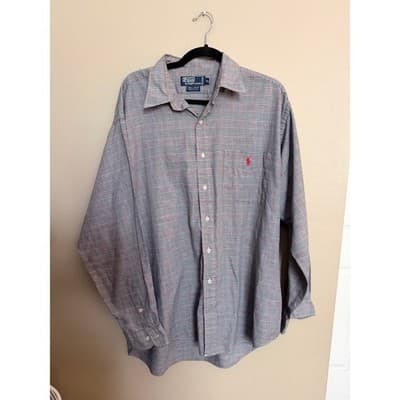 Polo Ralph Lauren Lowell Sport Plaid Button Down Shirt Men’s XL EUC