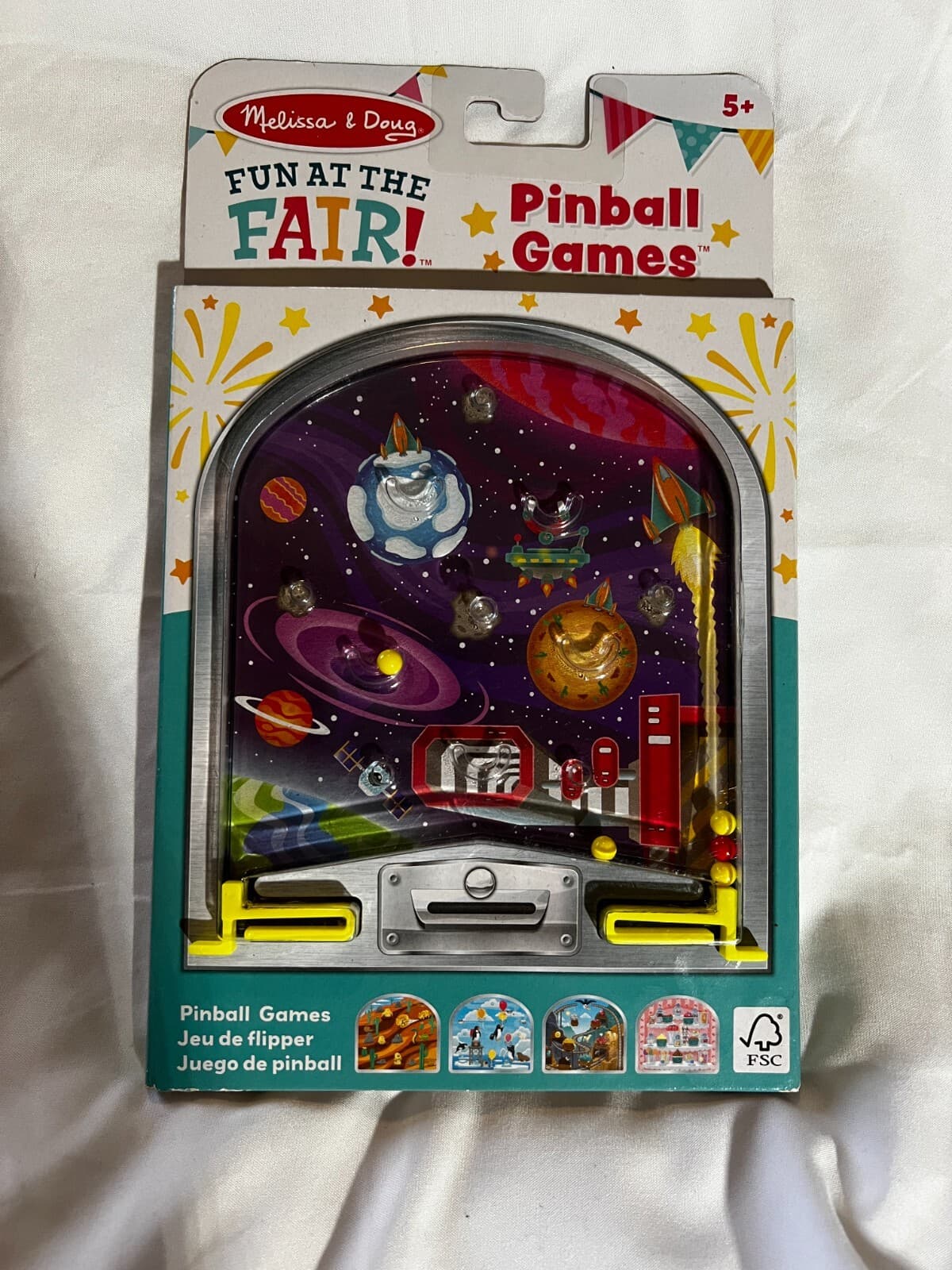 Pinball Games Fun at Fair Melissa & Doug High Quality Toy 2022 NEW (5 Games)