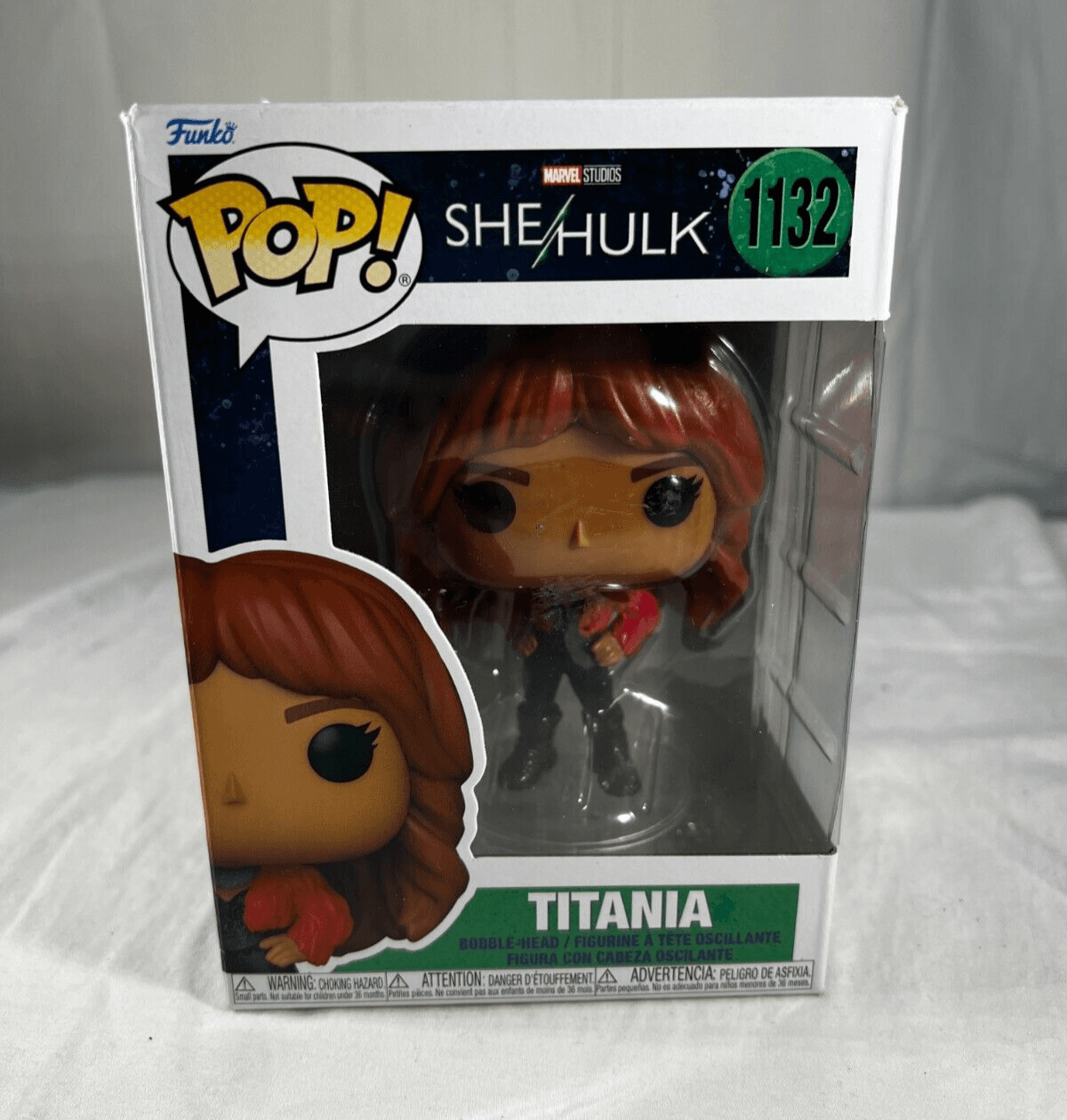 Funko Titania #1132 Bobble-Head She/Hulk POP! Marvel Studios Disney NEW Sealed