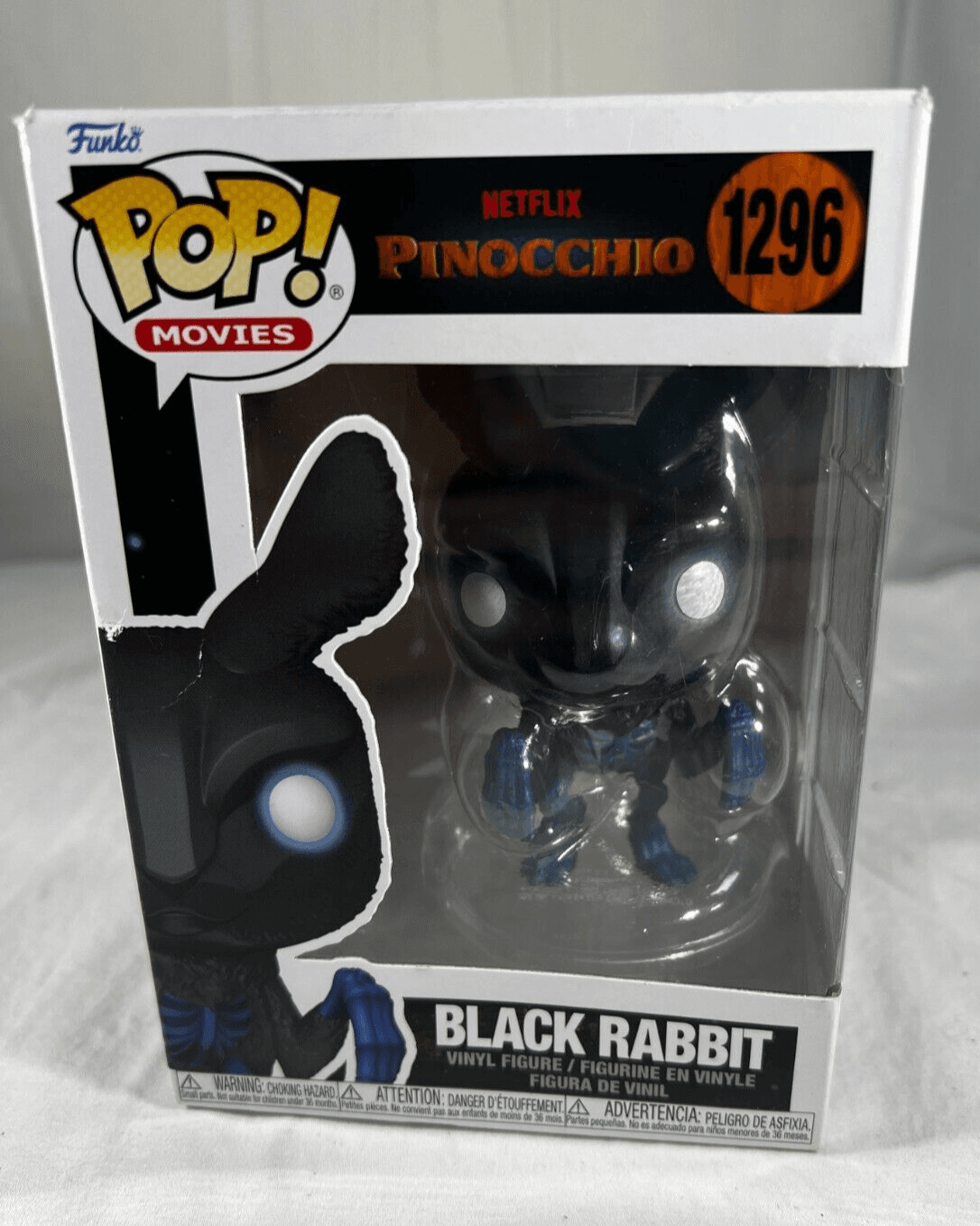 Funko Black Rabbit #1296 POP! Movies Vinyl Figure Netflix Pinocchio NEW Sealed