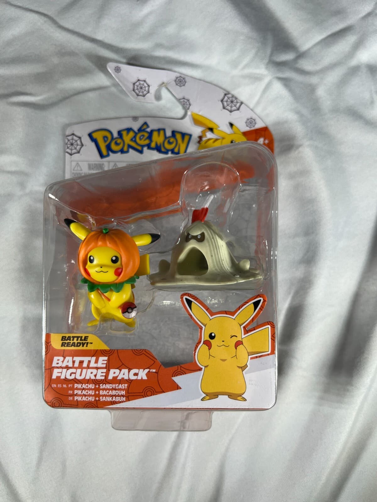 Pokemon Pikachu Sandygast Halloween Action Figures Pack Battle Ready New Sealed