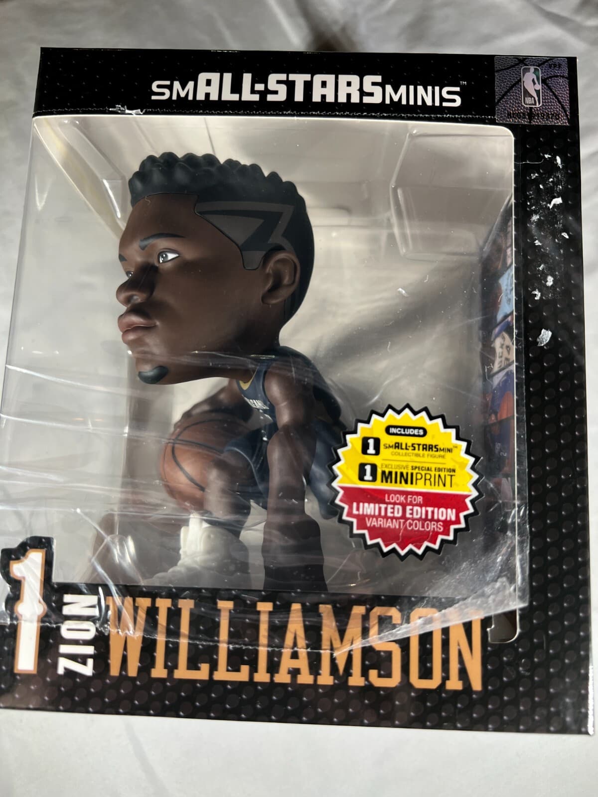 NBA Zion Williamson 1 White Shoes Variant Small-stars Mini Figure Chase NEW