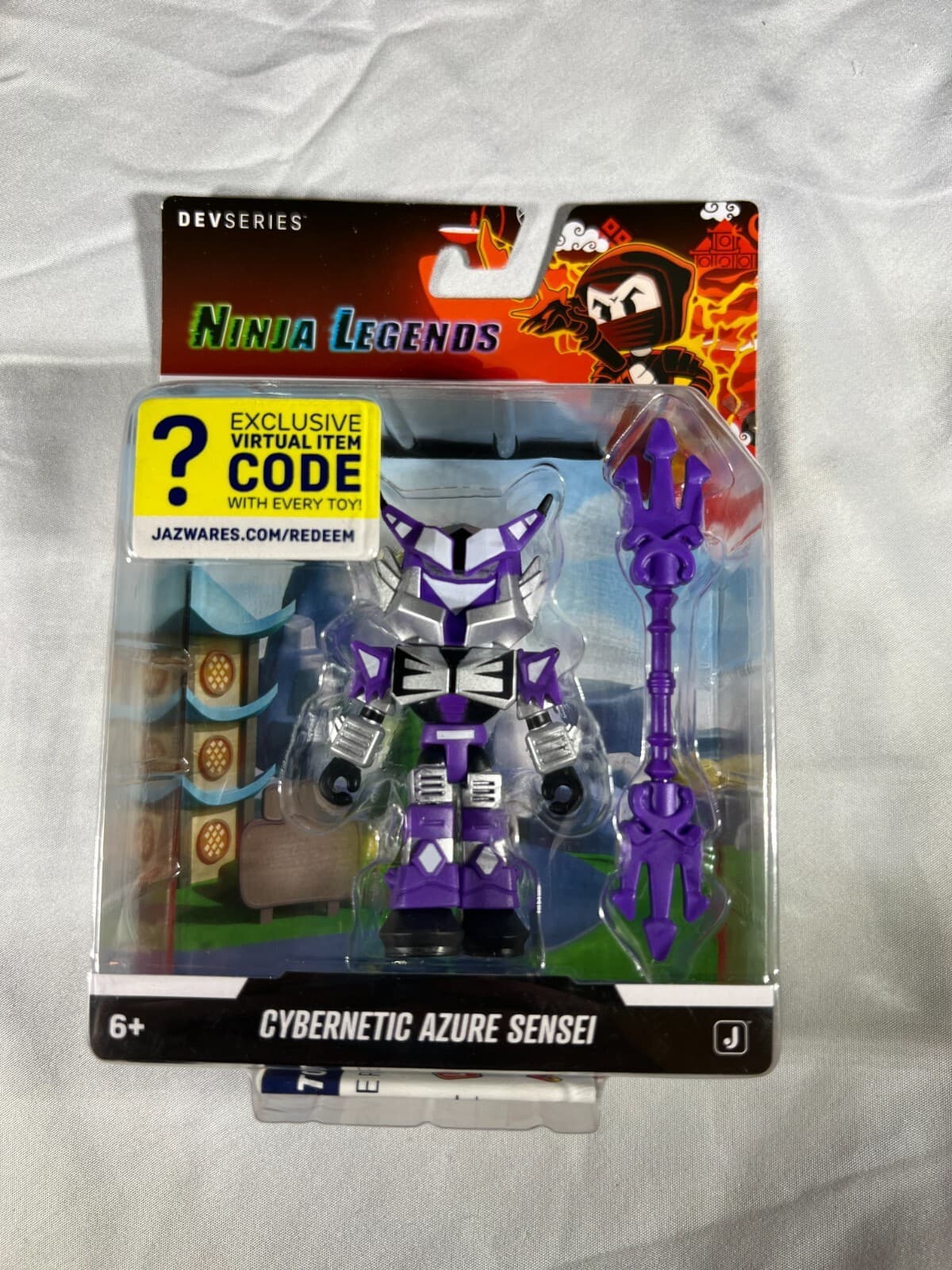 Ninja Legends Cybernetic Azure Sensei DevSeries Virtual Item Code Jazwares NEW