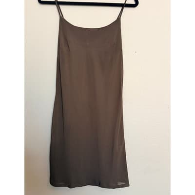 Talbots Women’s Lightweight Spaghetti Strap Slip Dress Brown Size 12P