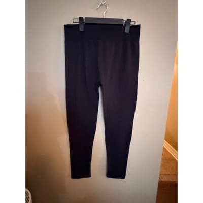 Homma Black Leggings 3XL Pull On Thick Fitted Stretch Pants Women Plus Size