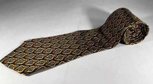 The Metropolitan Museum of Art 100% Silk Vintage Necktie Fleur De Lis Tie