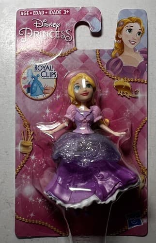 NEW Disney Princess Rapunzel Royal Clips Clip-on Dress Tangled Hasbro NIP