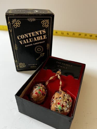 Vintage Gag Gift Adult Racy Family Jewels White Elephant Exchange Joke Nuts