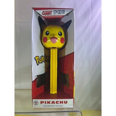 NEW Pikachu Giant Pez Dispenser Pokémon Candy Roll Dispenser