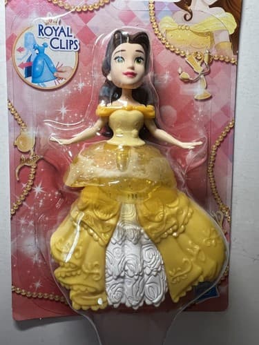 NEW Disney Princess Belle Royal Clips Clip-on Dress Beauty & The Beast Hasbro