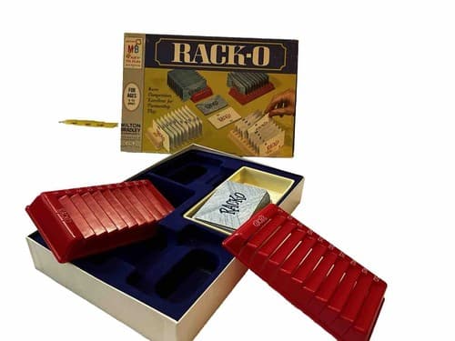 VINTAGE Rack-O Card Board Game COMPLETE Milton Bradley 1966 Racko Numbers Rare