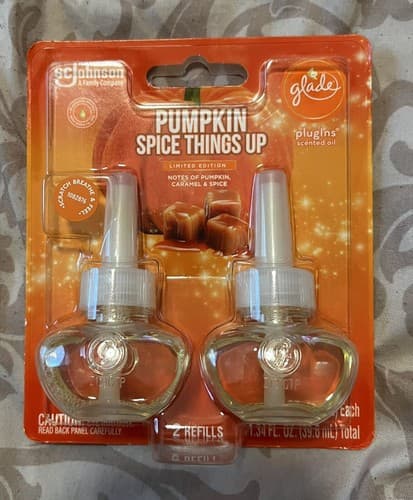 Glade PlugIns Scented Oil Refills 2-pack Pumpkin Spice Things Up Limited Edition