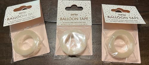 Ginger Ray Balloon Strip Arch Party Chain Plastic Tape String 3 Rolls 48ft NEW
