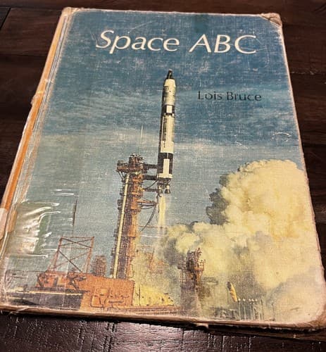 1967 Vintage ABC SPACE Outer Space Book Lois Bruce 1960s Astronaut History RARE