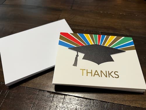 Hallmark Graduation Thank You Note Cards and Envelopes Primary Colors - 20 pack