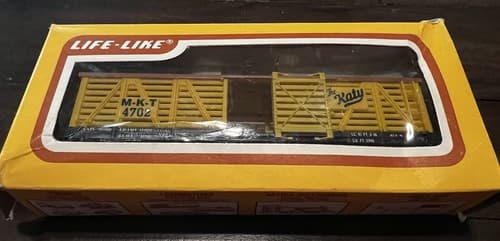 Vintage Life-Like Model Train Cattle Car In Original Box