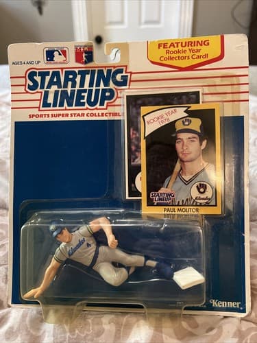 Paul Molitor 1990 Starting Lineup Rookie Card Milwaukee Brewers Sealed New Box