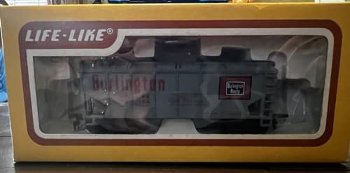 Vintage Life-Like Model Train Burlington Box Car In Original Box