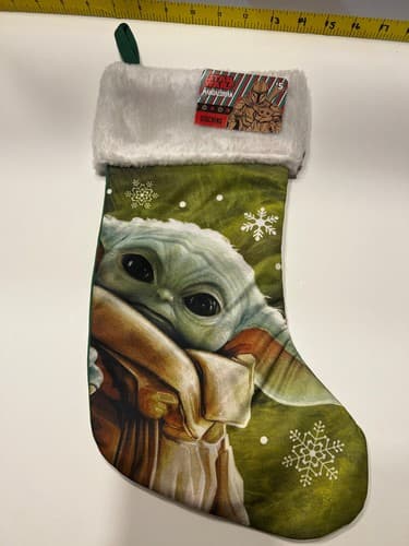 Mandalorian GROGU The Child Christmas Stocking Star Wars 17" NWT