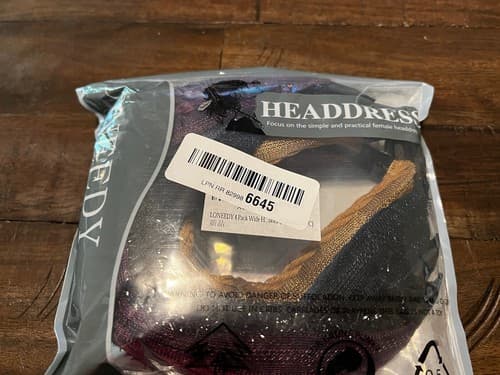 LONEEDY 4pcs Wide Headbands Sponge Padded Headwear NEW