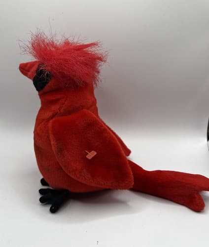 TY Beanie Baby Babies Stuffed Animal Plush Red Cardinal Mac 1999