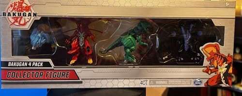 Bakugan 4 Pack Collector Figures TROX HYDOROUS NILLIOUS DRAGONOID New 2020 NIB