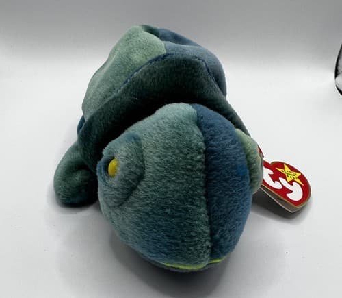 TY Beanie Baby Babies Stuffed Animal Plush Chameleon Rainbow 1997