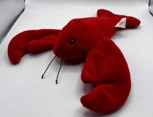 TY Beanie Baby Babies Stuffed Animal Plush Pinchers Lobster 1993