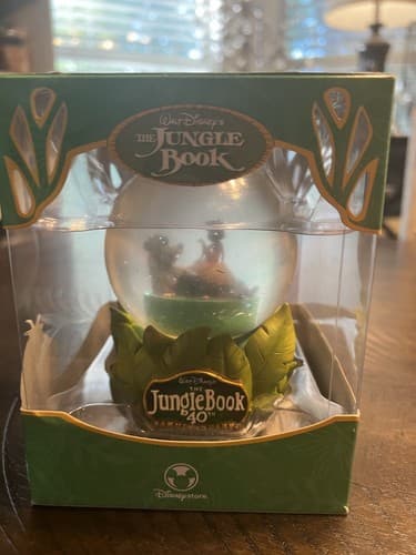 Walt Disney's The Jungle Book 40th Anniv Snow Globe Disney Store Mowgli/Baloo