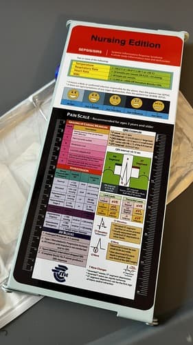 Nursing Edition 9" X 12" Clipboard Folding Pocket Reference Clipboard Metal NEW