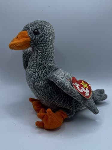 TY Beanie Baby Babies Stuffed Animal Plush Duck Goose Honks 1999