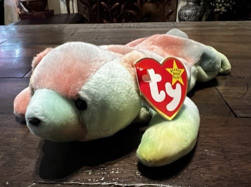 1999 SAMMY Vintage Ty Beanie Baby - SAMMY the Tie Dyed Bear 8.5” NMWT Tie-Dye