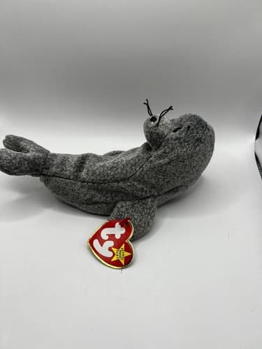 TY Beanie Baby Babies Stuffed Animal Plush Seal Slippery 1999