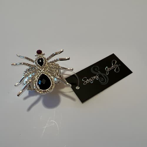 Spider - Tiger Eye & Citrine 925 Sterling Silver Ring Jewelry s.8 BR89308