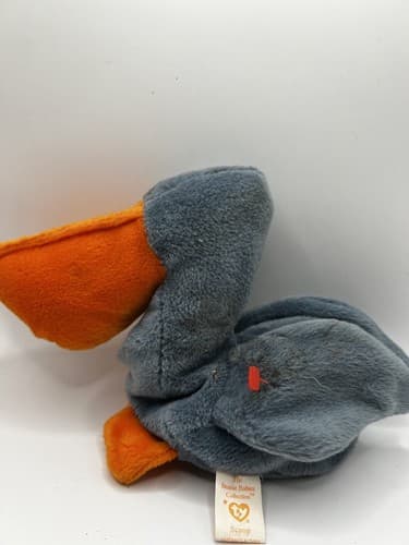 TY Beanie Baby Babies Stuffed Animal Plush Scoop Pelican 1996