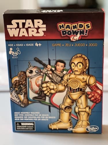 Star Wars Hands Down Card Board Spinner Game Disney Hasbro EUC Complete