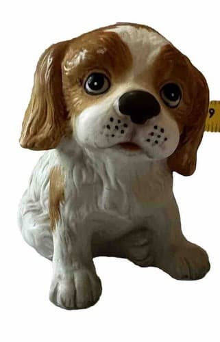 Homco Puppy Dog Figurine Cocker Spaniel Vintage 1407 Porcelain 3 in Vintage Cute