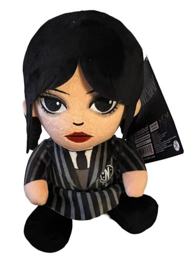 Kidrobot Plush NEW Wednesday Addams Family 8 In Phunny NWT Doll Stuffed Toy