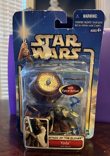Star Wars Yoda Jedi Master Attack of Clones Action Figure Collection 1 Hasbro