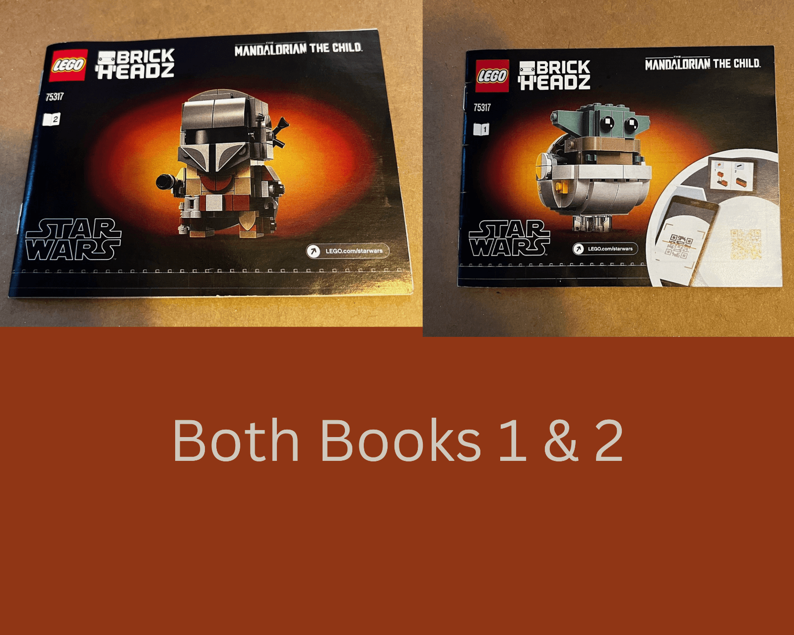 LEGO 75317 Star Wars Instruction Manual ONLY Mandalorian The Child Books 1 & 2