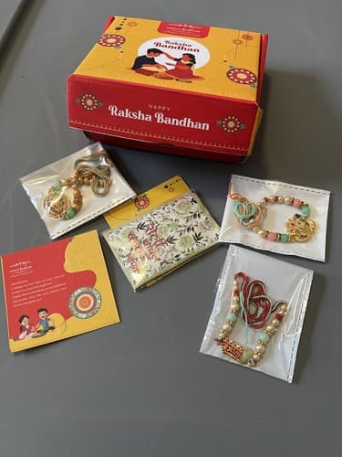 Hindu Ceremony Gift Raksha Bandhan Akshat Chandan Rakshi Saluno Rakri Story Box